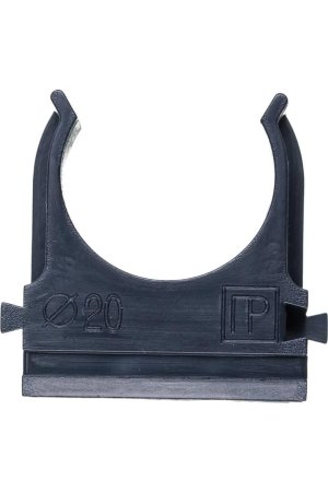 Держатель для труб 20 мм Промрукав черный уп.100шт. арт.PR.02720ч