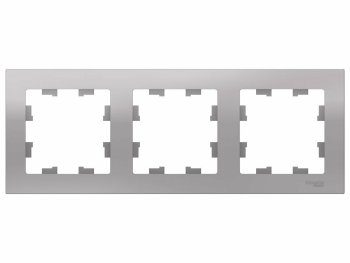 Рамка Schneider Electric AtlasDesign 3 поста, цвет алюминий, арт. ATN000303
