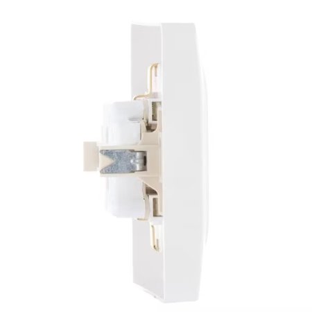 Розетка силовая двойная встраиваемая Schneider Electric Blanca с заземлением, цвет белый, арт. BLNRS001121