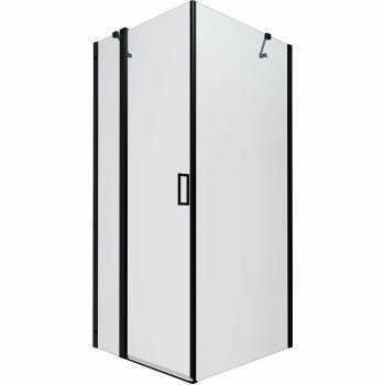 Душевая ширма Тритон Йота-Блэк 90х90х190см прозрачное стекло