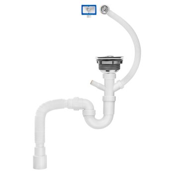 Сифон MasterProf для кухни 3 1/2" 40 мм 760 мм с переливом