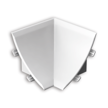 Набор комплектующих к плинтусу для столешницы ПВХ белый