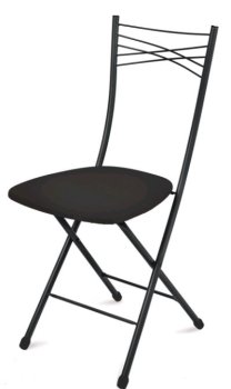 Стул черный, форма квадрат 40х39,5х89 см