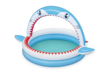 Бассейн надувной Bestway Sharktastic Sprinkler  163х127х92см 130л