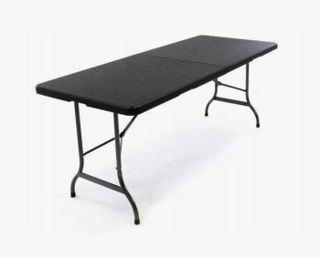 Стол складной 180х74х74см черный