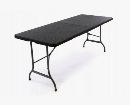 Стол складной 180х74х74см черный