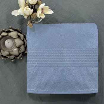 Полотенце Маруся 140х70 см голубой