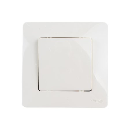 Выключатель встраиваемый Schneider Electric Blanca 1 кл. бежeвый, без подсветки, арт. BLNVS010107