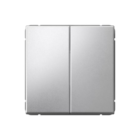 Выключатель встраиваемый Systeme Electric ARTGALLERY 2 кл. алюминий, арт. GAL000351s