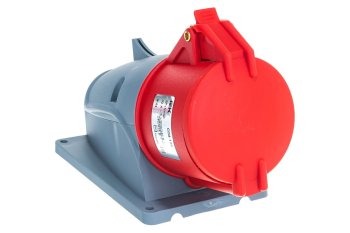 Розетка силовая накладная IEK 32А 380В 3К+З+N красная прямая IP44
