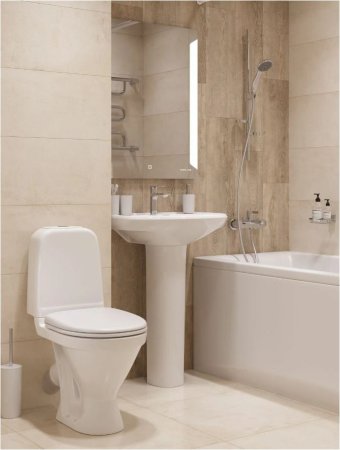 Унитаз-компакт Sanita Самара Самарский Комфорт напольный  выпуск косой