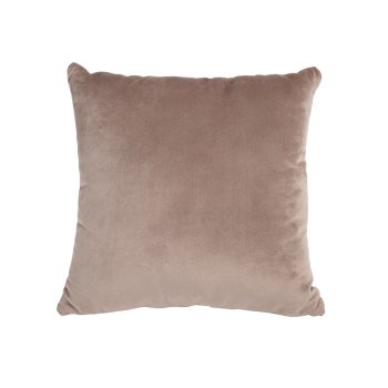 Подушка декоративная 40х40 см цвет какао велюр