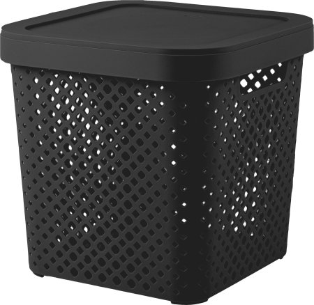 Корзина хранение Black 31х31х30см цвет черный
