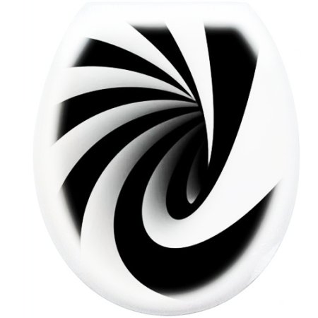 Сиденье для унитаза Твист пластик цвет белый