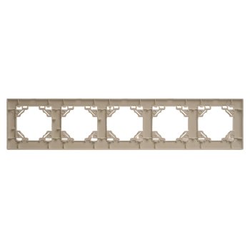 Рамка STEKKER ЭРНА 5 постов, цвет слоновая кость, арт. 39621