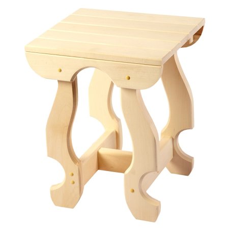 Табурет с фигурными ножками Лесдар 44,5х35см липа
