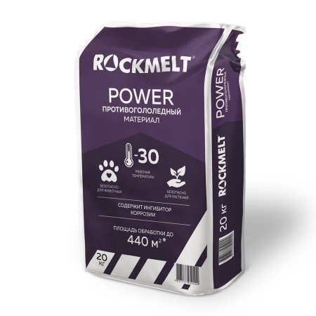 Реагент Rockmelt Power противогололедный 20 кг