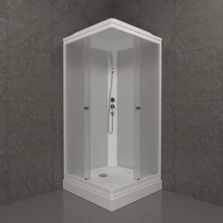 Кабина душевая Тритон Вельвет-К низкий поддон 90х90х217,5см матовое стекло