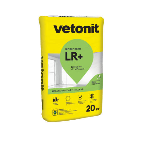 Шпатлевка Weber-Vetonit Ветонит LR+ белая 20 кг