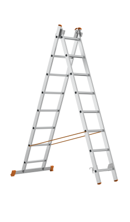 Лестница двухсекционная Sarayli 2*7ступеней алюминий Лестница двухсекционная Sarayli 2*7ступеней алюминий