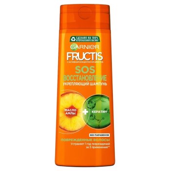 Шампунь Fructis женский SOS восстановление для поврежденных волос восстановление 400мл