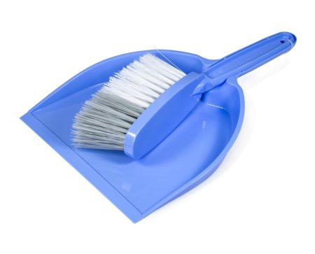 Набор щетка и совок Фанго цвет синий