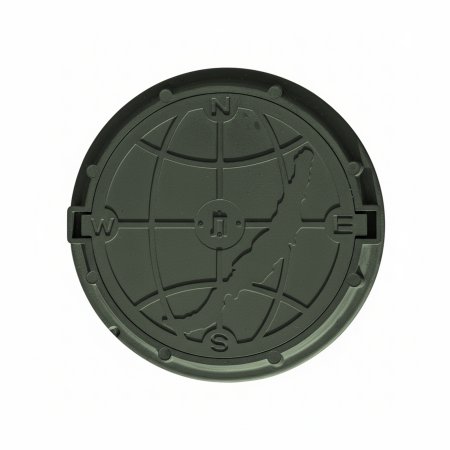 Люк канализационный тип Л 765/580/65/25 мм зеленый