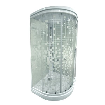 Кабина душевая Тритон Стандарт Мозаика А низкий поддон 90х90х217см прозрачное стекло