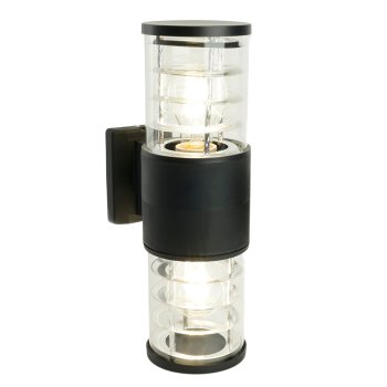 Светильник фасадный настенный Feron черный DH0802-P E27 2х20Вт