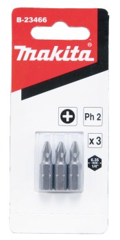 Бита Makita PH2 25мм 1/4 (тип С) 3шт