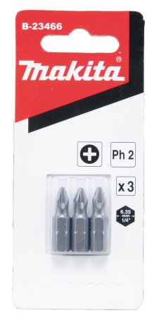Бита Makita PH2 25мм 1/4 (тип С) 3шт