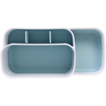 Подставка для зубных щеток с разделителем Rikki3 пластик цвет белый