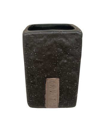 Стакан для зубных щеток BATH фарфор цвет черный