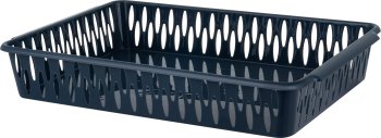 Корзина хранение Light 35,5х25х6см цвет Космический серый