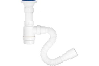 Сифон MasterProf для умывальника 1 1/2" 40 мм 500 мм без перелива