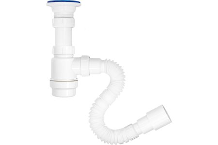 Сифон MasterProf для умывальника 1 1/2" 40 мм 500 мм без перелива