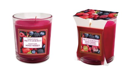 Свеча в стакане Смешанные ягоды 1 шт