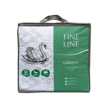 Одеяло Fine Line полутороспальное лебяжий пух /всесезонное Одеяло Fine Line полутороспальное лебяжий пух /всесезонное