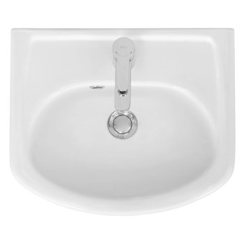 Раковина Santek Азов фарфор 450мм полукруглая цвет белый