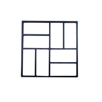 Форма для заливки дорожек 40х40см черный