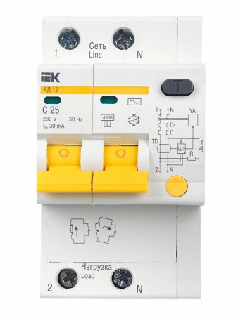 Автомат дифференциальный IEK 6кА