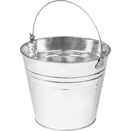 Ведро хозяйственное Лысьва оцинкованная сталь 12л цвет хром