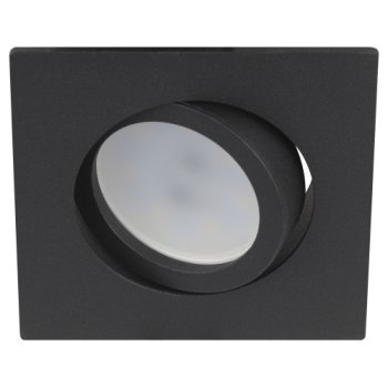 Точечный светильник ЭРА KL87 BK GU5.3 встраиваемый черный без подсв.