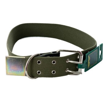 Ошейник брезент зеленый 61-75х4,5см Ошейник брезент зеленый 61-75х4,5см