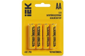Батарейка щелочная Alkaline AA 4шт/уп.