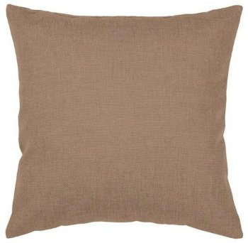 Подушка декоративная 40х40 см цвет карамель рогожка