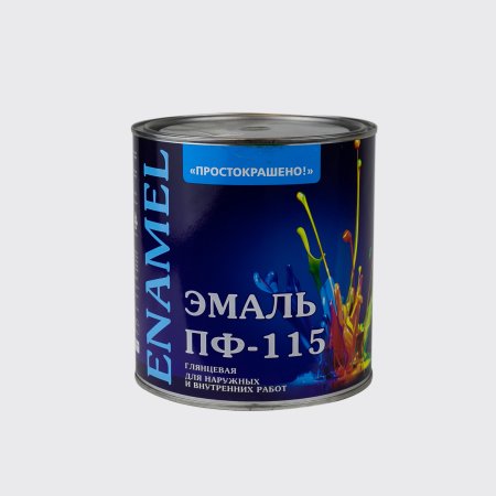 Эмаль алкидная универсальная ПФ-115 Простокрашено Эмпилс белая глянцевая 2,7 кг