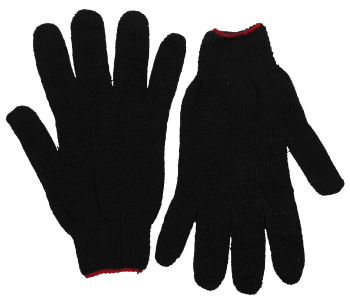 Перчатки утепленные х/б 7 класс XL черный