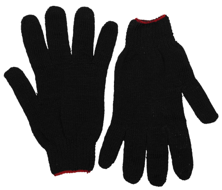 Перчатки утепленные х/б 7 класс XL черный