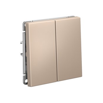 Выключатель встраиваемый Systeme Electric ARTGALLERY 2 кл. песочный, арт. GAL001251s